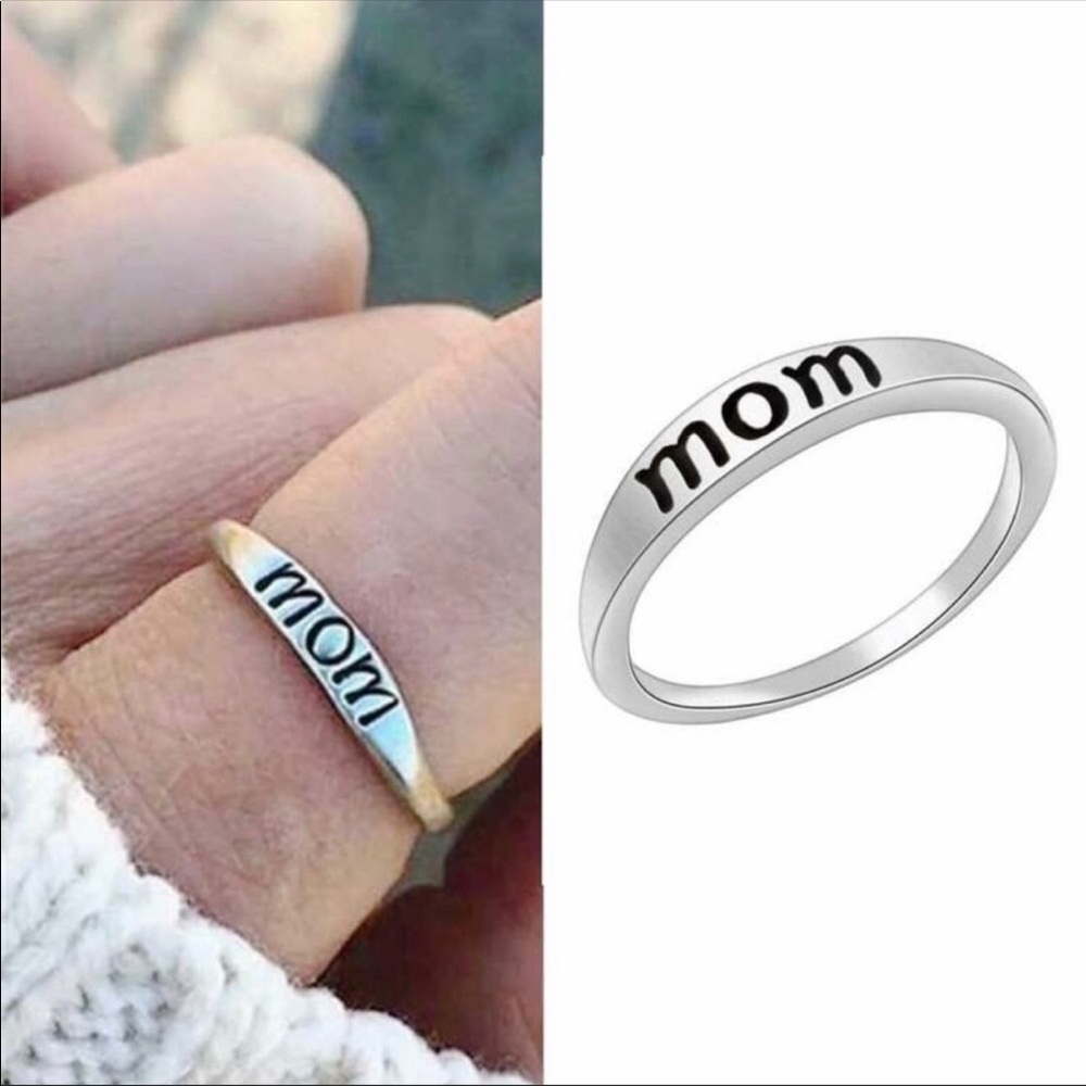 Dainty Mom Silver Ring